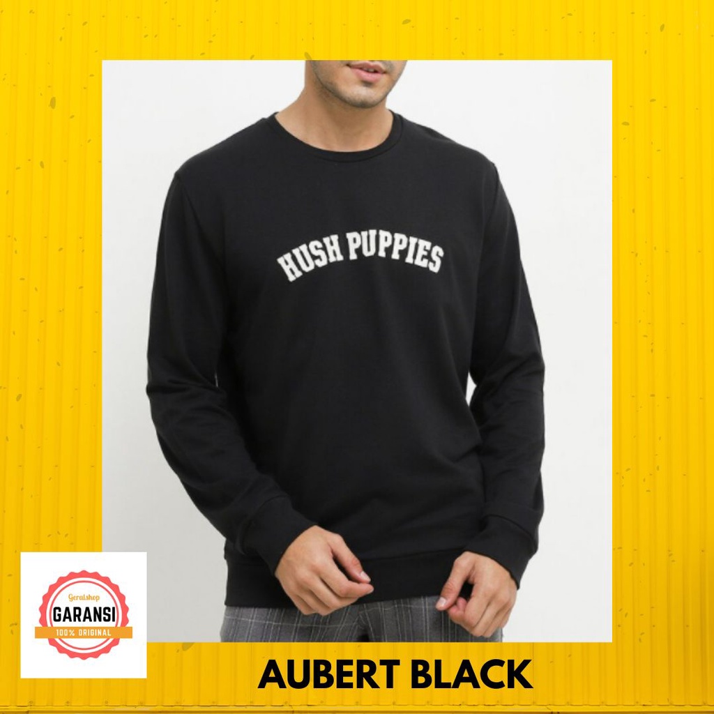 Kaos hush puppies Pria lengan Panjang sale seri AUBERT 100% original store