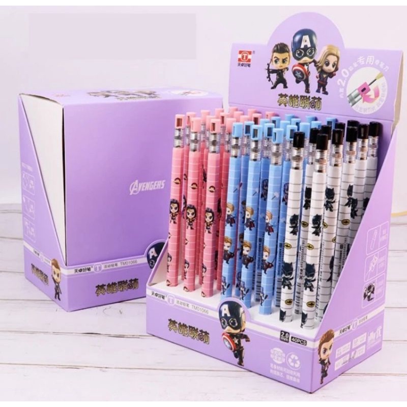 

Pensil mekanik 2B, Pensil mekanik 2B isi 2mm tebal