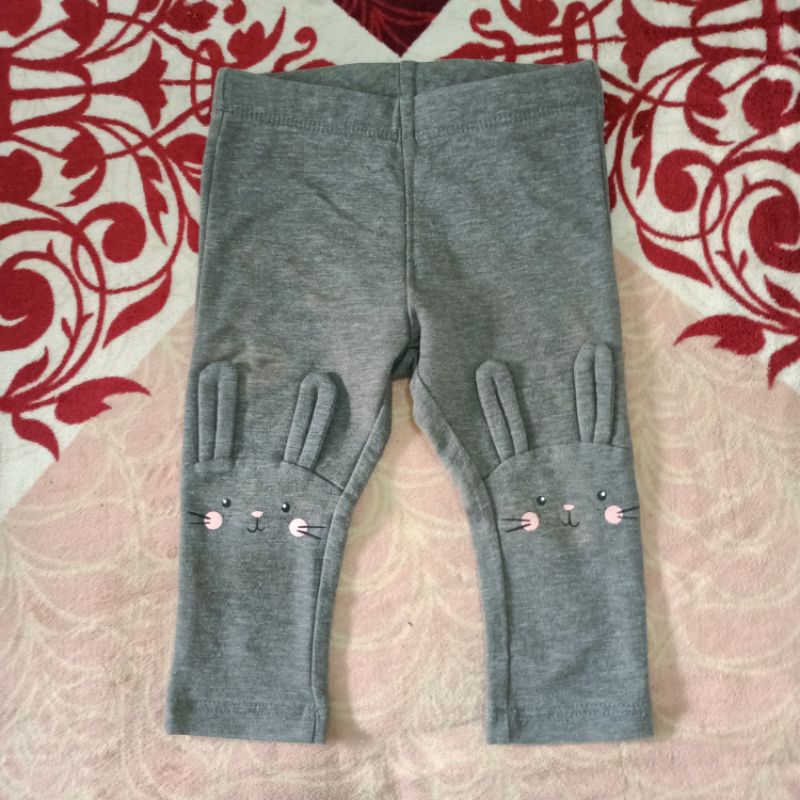 PRELOVED HNM eur68 4-6m celana panjang legging anak, libby, velvet, pipiniko, little m, branded