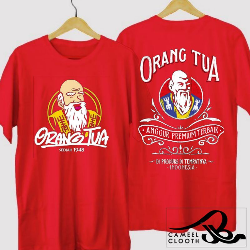 Kaos Desain Anggur Orang Tua