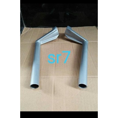 stang stir jepit satria fu 150 karbu old lama silver ori original