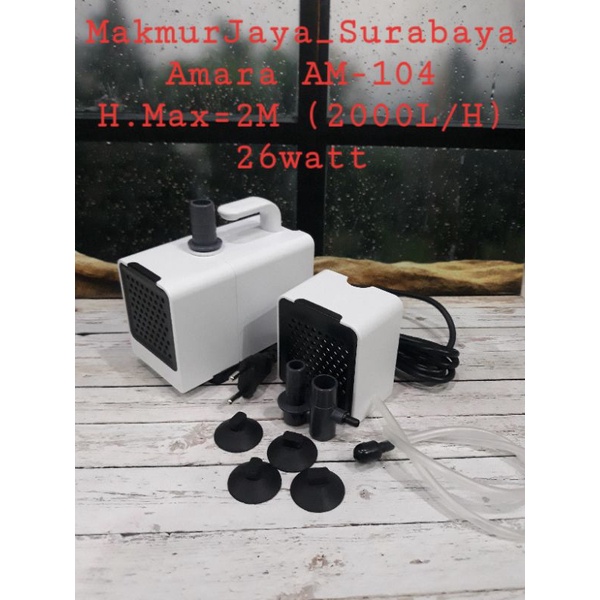 AMARA AM 104 / AM104 SUBMERSIBLE PUMP POMPA CELUP AQUARIUM NEW SERIES