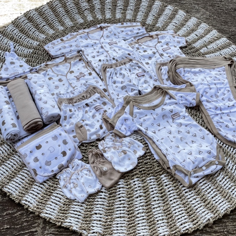PROMO 7.7 45 PCS Baju Bayi baru lahir Paket hemat Brojol Baby Paket Komplit bayi baru lahir DNW BABY