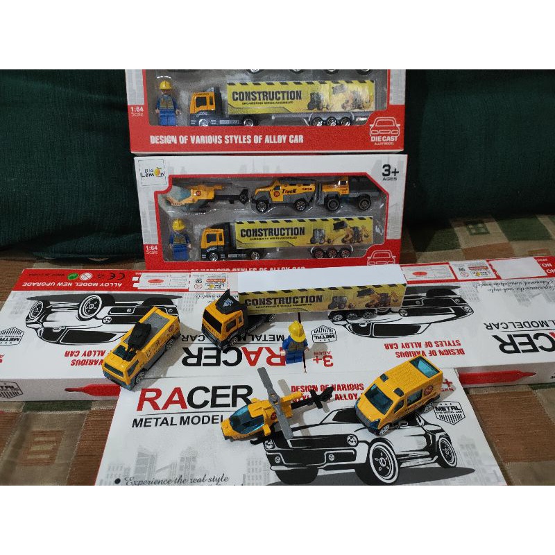 Mainan truck konstruksi-diecast set truk konstruksi-mainan diecast