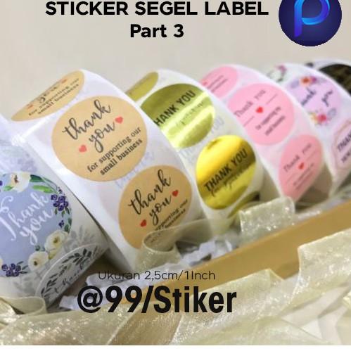 

⇣ (Isi 100Pcs) Sticker Thank You 2,5cm untuk Kue DIY Stiker Lucu Murah Part 3 セ