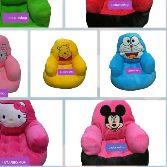 Jual sofa boneka/sofa karakter/sofa anak hello Kitty/tempat duduk anak