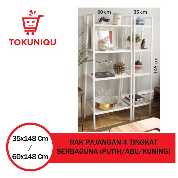 Rak Besi Serbaguna Rak Pajangan Foto Dekorasi Tanaman Rak Buku 4 Susun