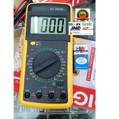 MULTITESTER DIGITAL AVOMETER MULTIMETER DT 9205 DT9205
