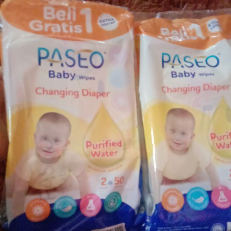 promo Paseo baby wipes beli 1 gratis 1