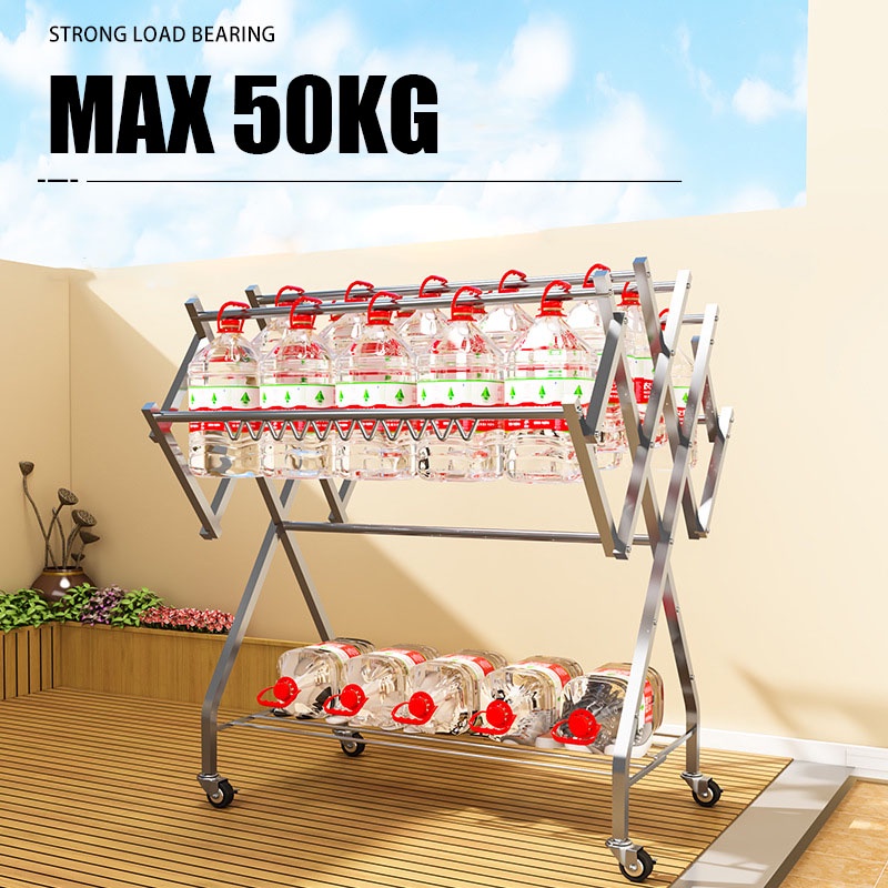 KAGK Jemuran Baju Lipat Jemuran Stainless steel/ Jemuran Hanger Jemuran Handuk Pakaian Baju