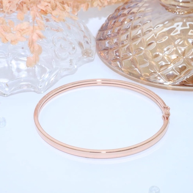 Bangle Rosegold Heksa Collection BG210232 Hala Gold 18K