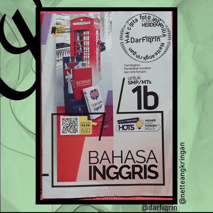 LKS Bahasa Inggris Kelas 7 8 Semester 2 SMP/MTS KURMER Kurikulum Merdeka-HOTS