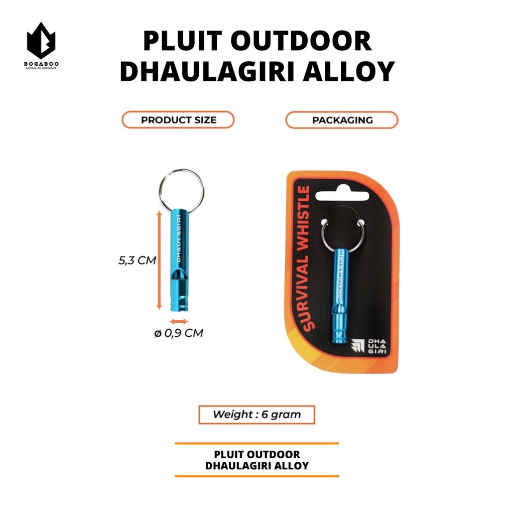 [ COD ] Peluit Dhaulagiri Aluminium Alloy - Whistle Survivor - Pluit - Sempritan - Peluit Burung