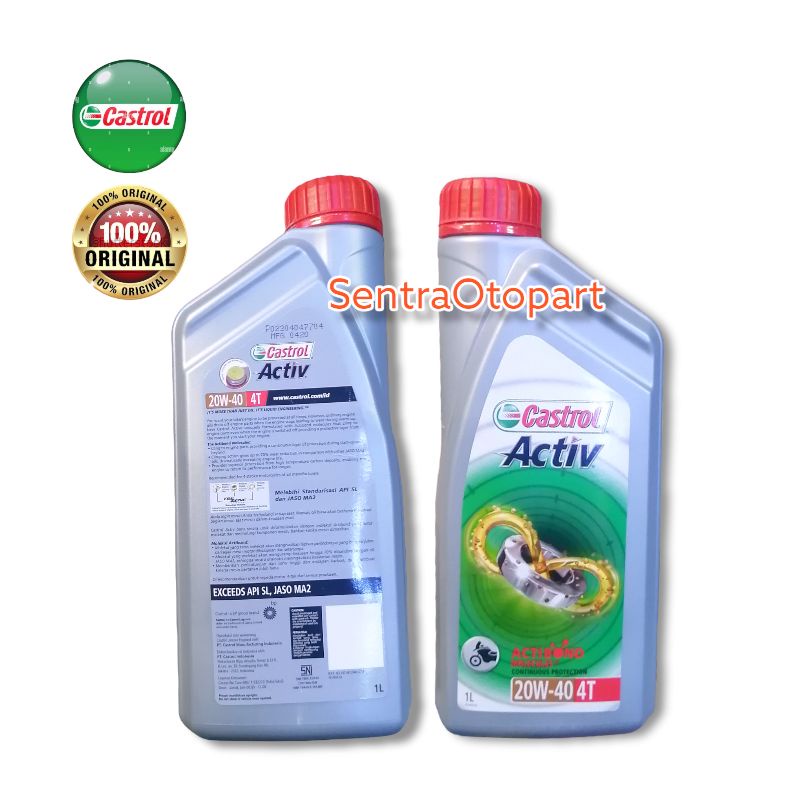 Oli motor castrol active 4t 20w 40 1 liter