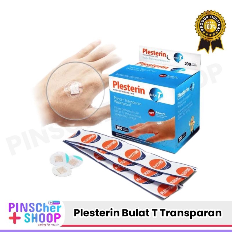 Plesterin Bulat T Transparan Onemed Isi 200 Pcs