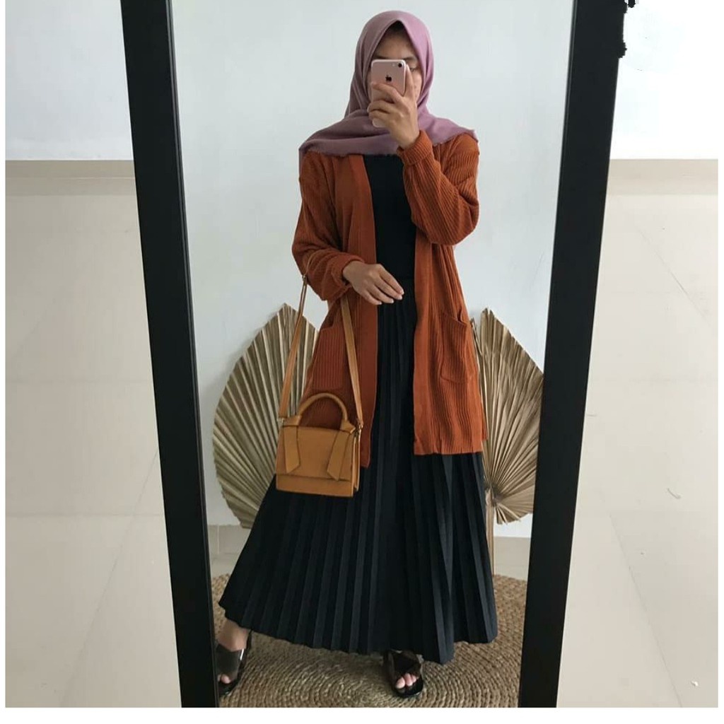 Cardigan Rajut Oversized / Sweater Wanita / Outer Rajut Polos Wanita / Cardigan Rajut Wanit