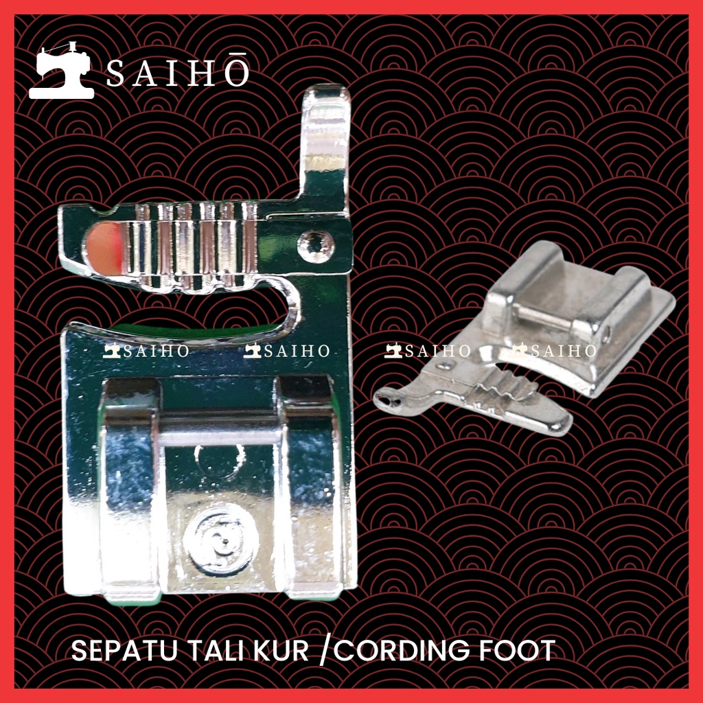 Sepatu Cording Foot 3 Hole / Lubang / Way CY-7309 untuk Mesin Jahit Portable