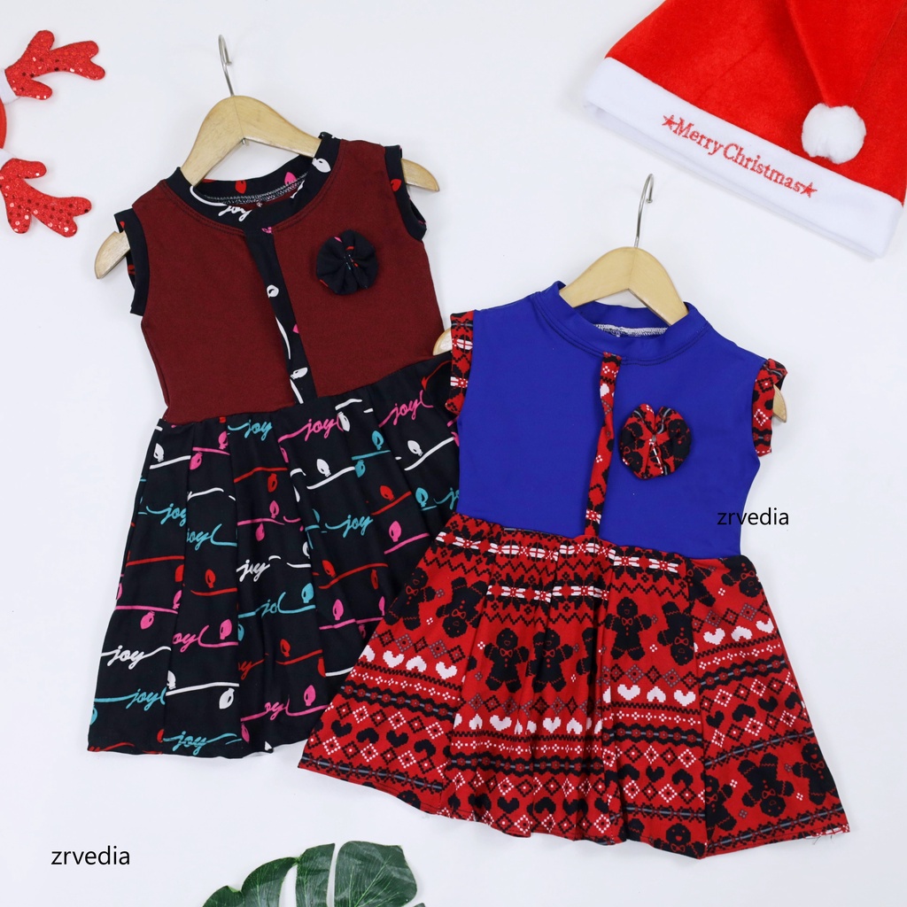 [NATAL] Dress Bilqis uk Bayi - 3 Tahun / Dres Yukensi Baju Anak Perempuan Murah Baby Gaun Pesta