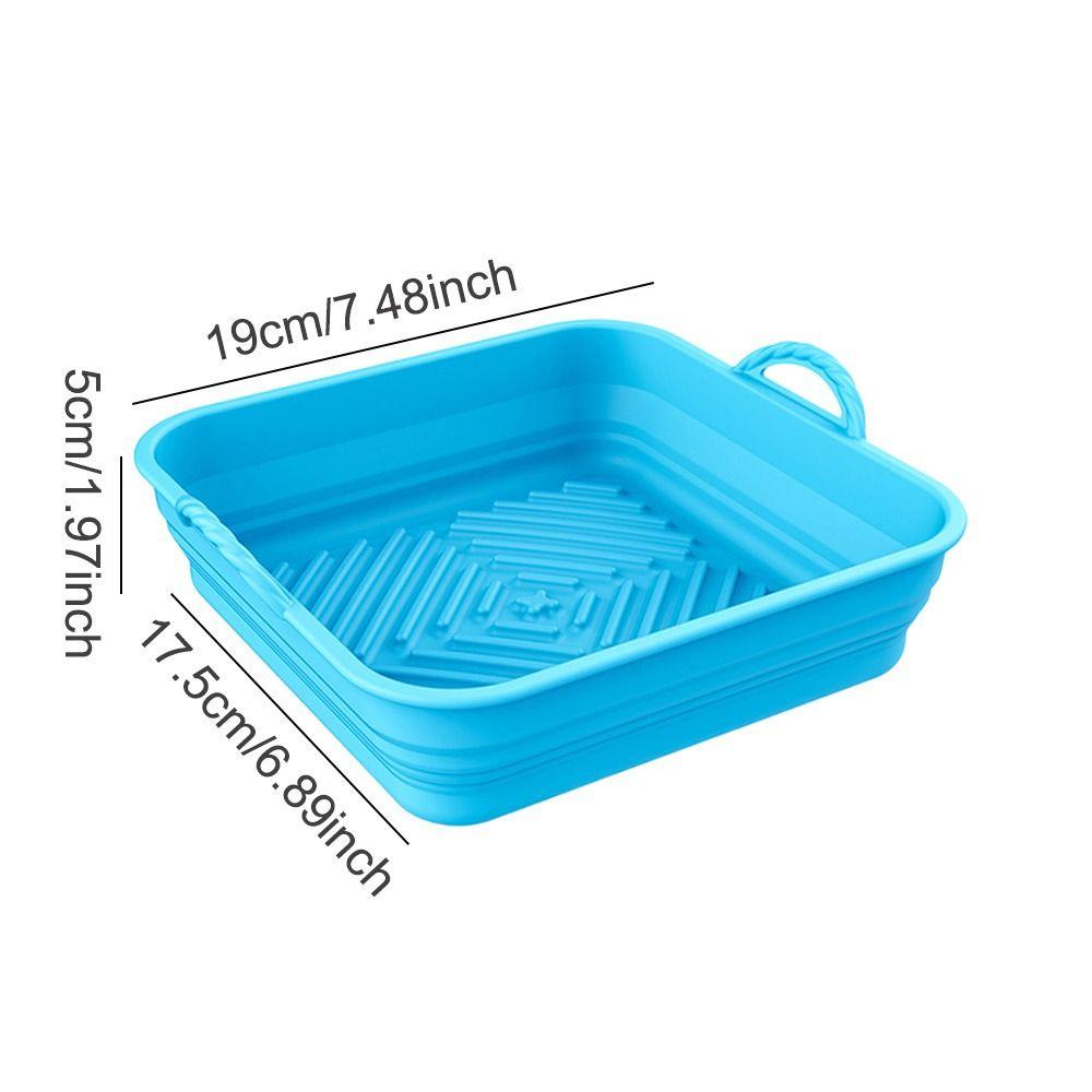 Top Square Silicone Pot Grill Pot Tray Masak AirFryer Aksesoris Baking Basket