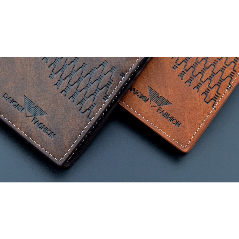 ORIGINAL IMPOR DAIQISI 1628-1 DOMPET LIPAT PRIA TEBAL RFID TOKYO GHOUL KOREAN STYLE - NezMart COD / BISA BAYAR DITEMPAT