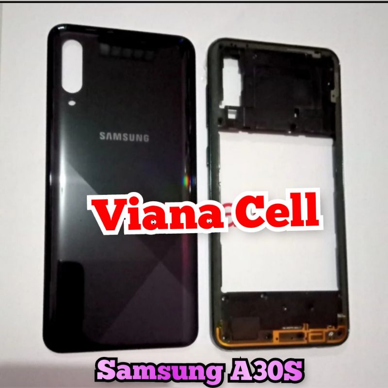 FRAME LCD TUTUP MESIN BACKDOOR CASING FULLSET SAMSUNG A30S A307 ORIGINAL HOUSING