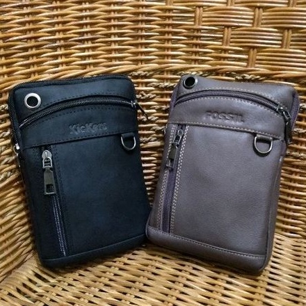 TAS SELEMPANG MINI KULIT.MULTIFUNGSI.TEMPAT HP PRIA DAN WANITA