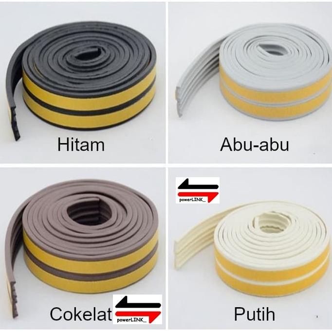 Door Seal List Peredam Kedap Suara Karet Pintu Kayu Almunium
