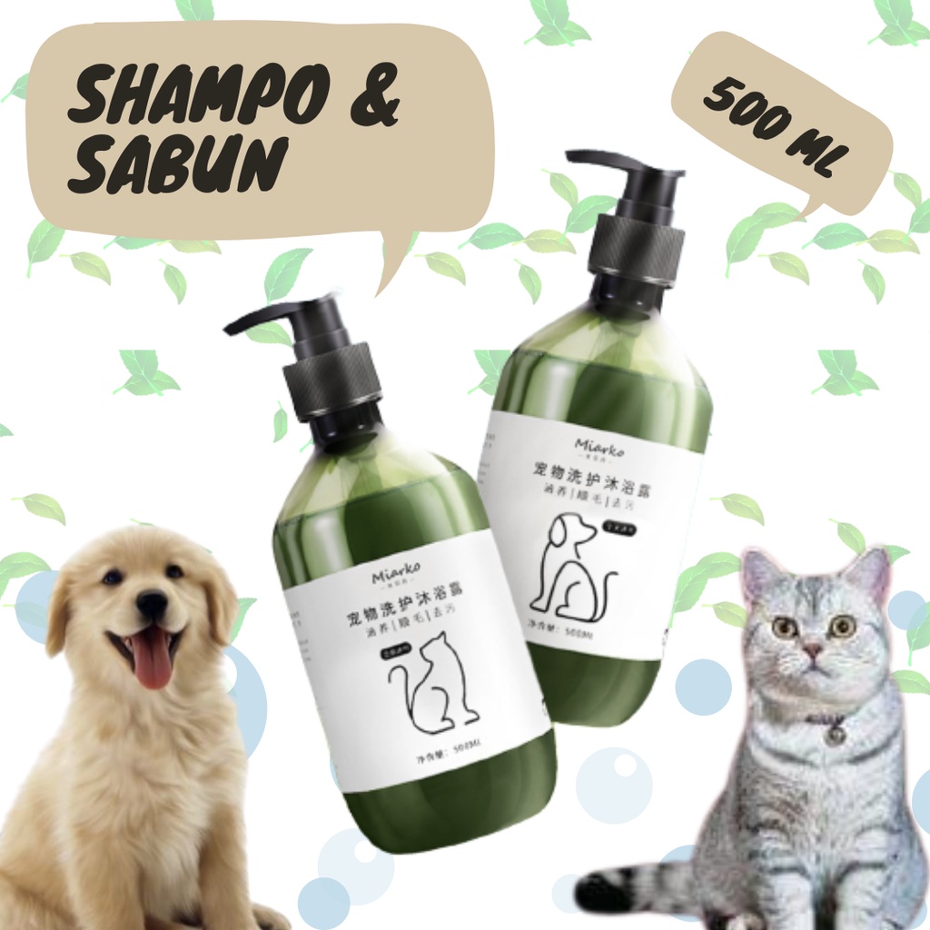 Shampoo Conditioner 2in1/Anti Jamur/Anti Kutu Khusus Anjing Kucing Wangi Harum Kualitas Terbaik - Sh