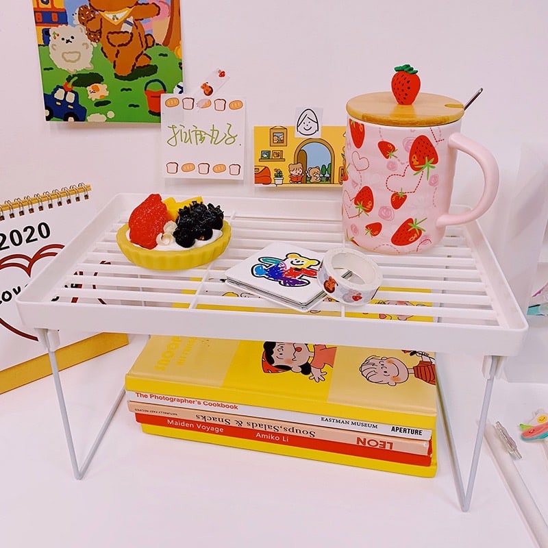 LIN097 - Rak Meja Lipat Rak Stationery Storage Desk Organizer Rak Mini Meja Kerja