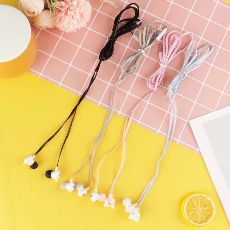 [ KI 356 ] Headset Earphone Lovely earphone PANDA /Earphone Karakter panda CUTE