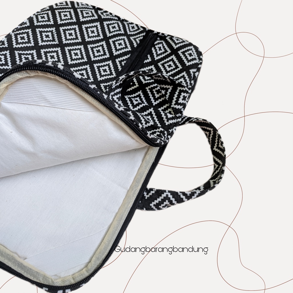 Tas Laptop sleeves kanvas motif 14 Inch