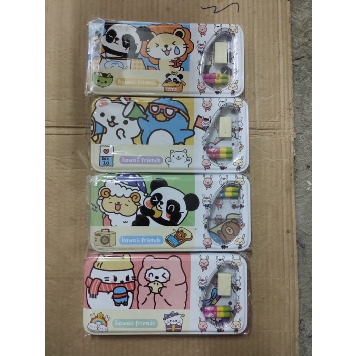 

Pencil case kaleng set isi seri dma besar satuan OLS76