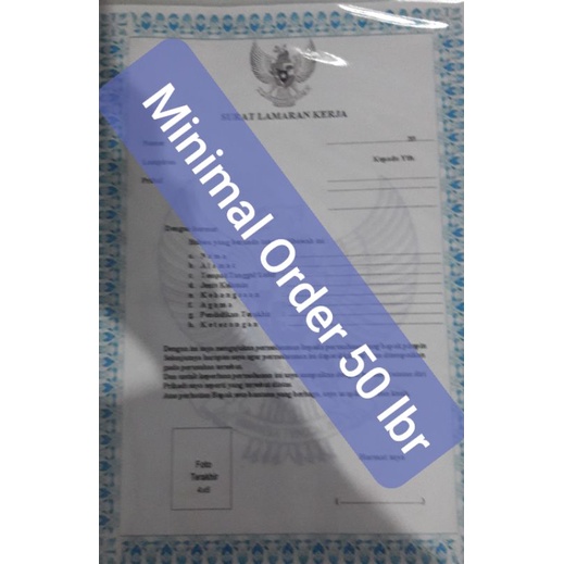 

Surat lamaran kerja