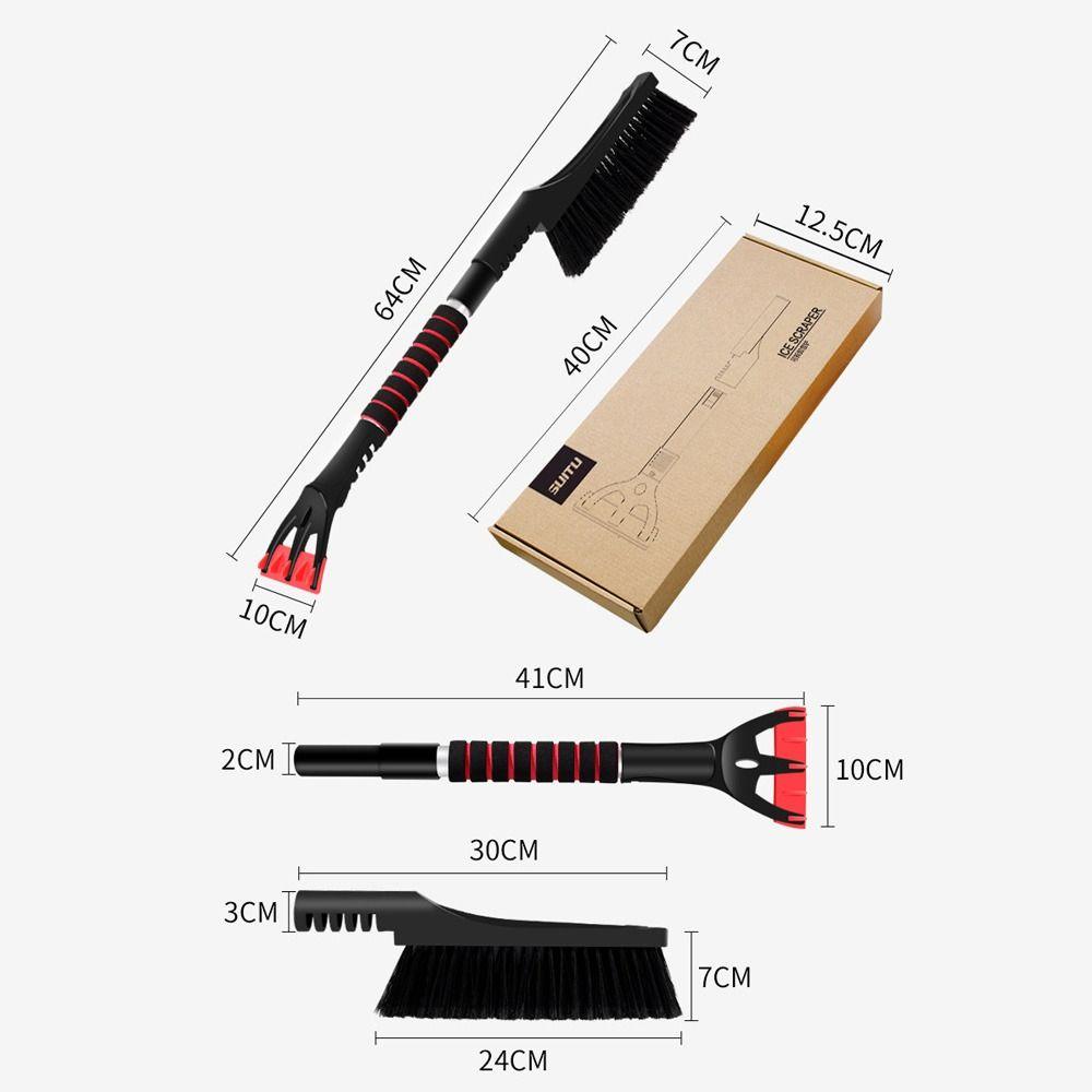 POPULAR Ice Scraper Removable Pegangan Busa Jendela Mobil Car tools Sikat Kaca Depan Mobil