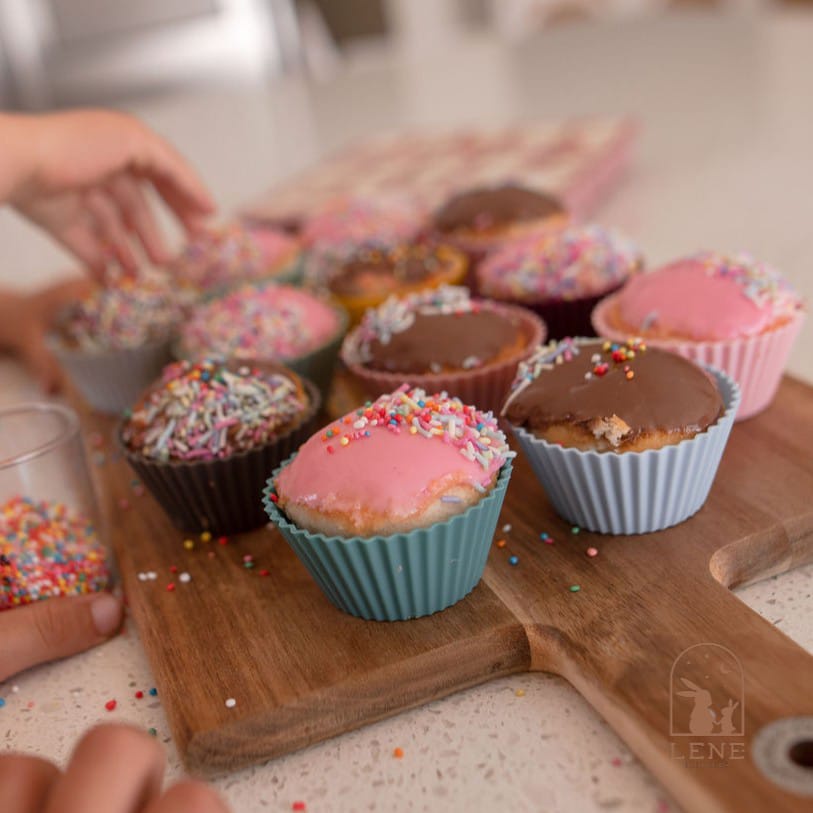 We Might Be Tiny - Silicone Muffin Cups Set of 12 Colours / Cetakan Kue