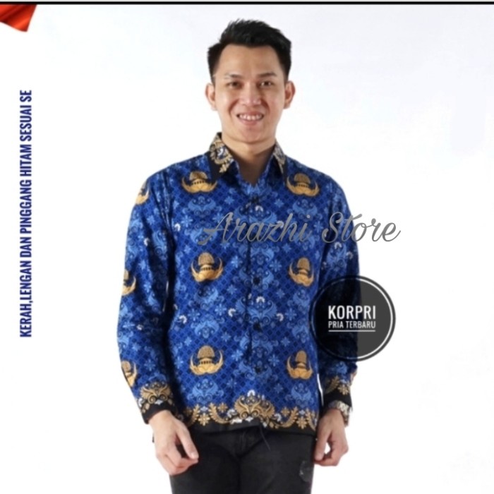 Seragam Pns Pria Kemeja Batik Korpri Pria Baju Pns Baju Korpri Pgri