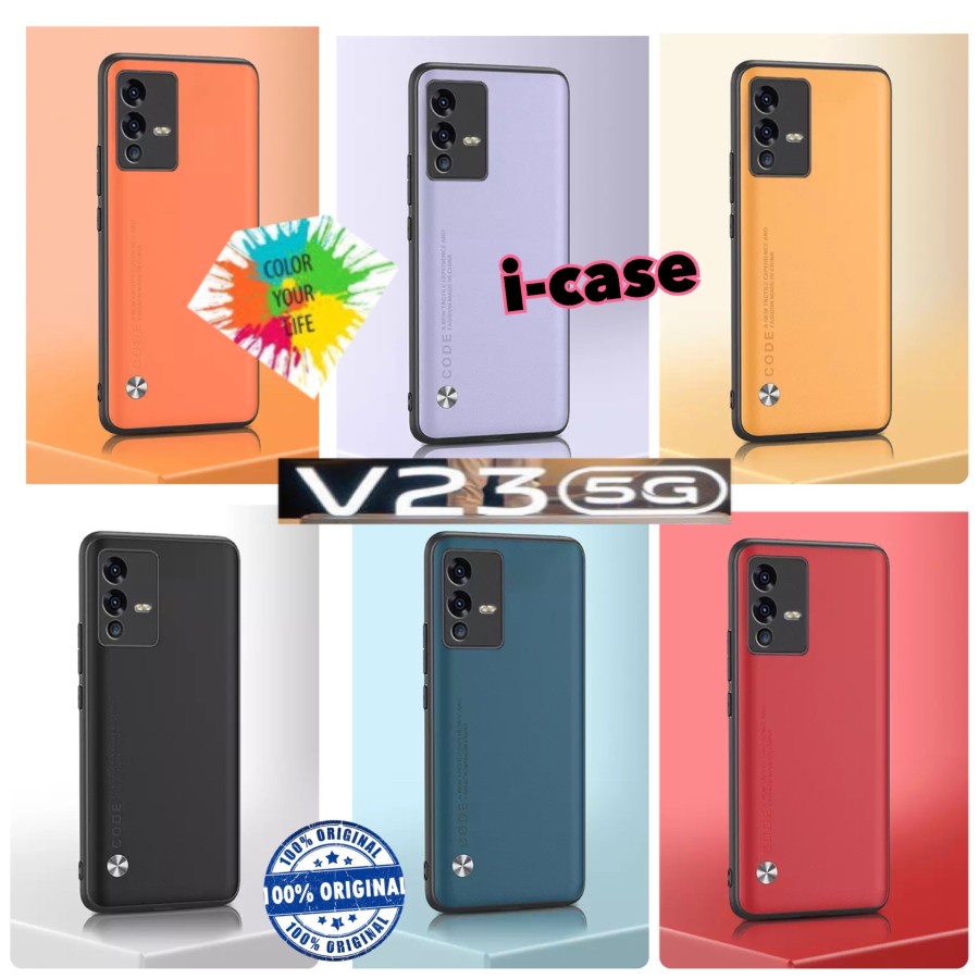 ViVO V23 5G Soft Case Leather CODE casing Cover VivoV23 V 23 5G