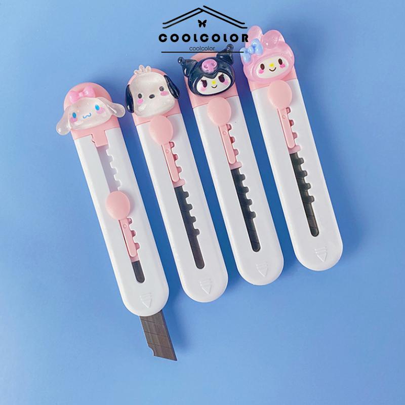 COD❤️Cutter Mini PortablePaper Cutter Express Opening Box Cutter Cartoon- cl