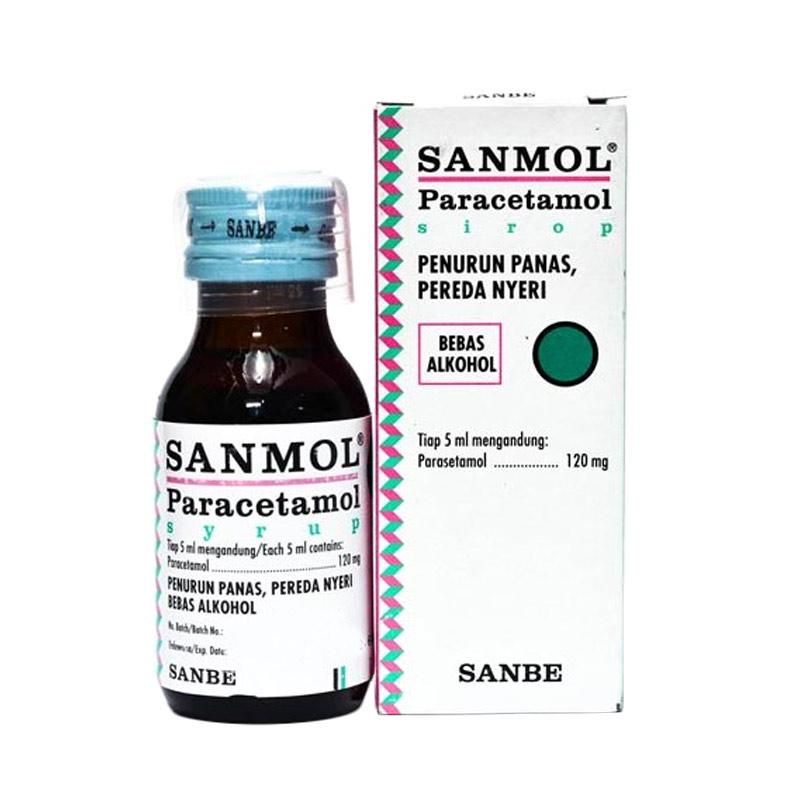 Sanmol Paracetamol Syrup | Sirup penurun demam pada anak