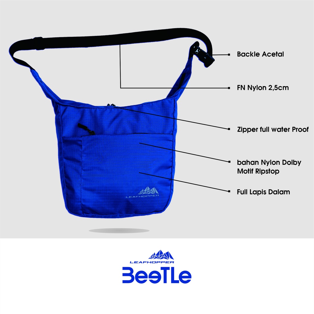 LEAFHOPPER Beetle - Slingbag Pria Wanita Seleleting Waterproof