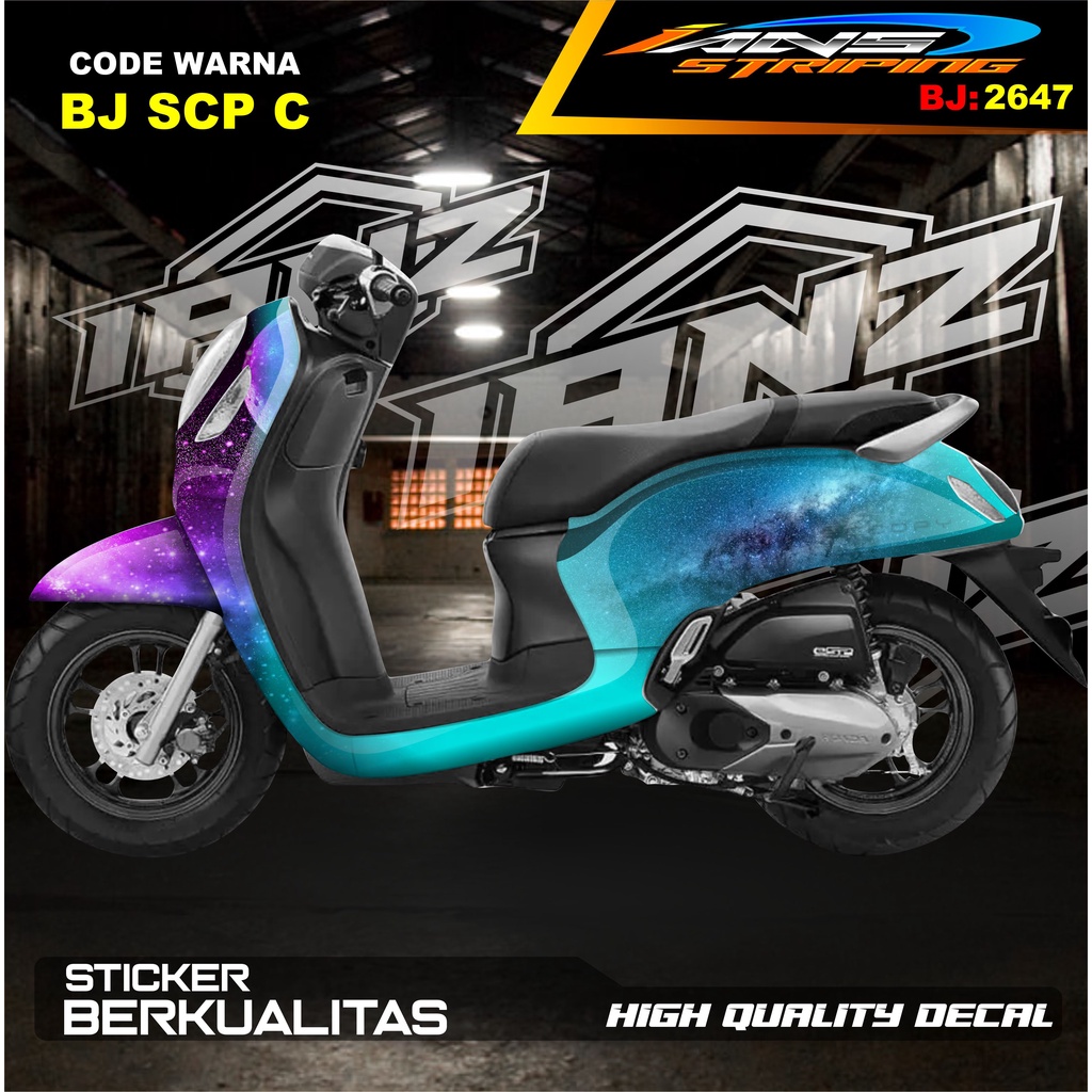 VARIASI STICKER HONDA SCOOPY FULL BODY NEW DESAIN LIMITED EDITION / STICKER VARIASI SCOOPY TERBARU  / STICKER SCOOPY