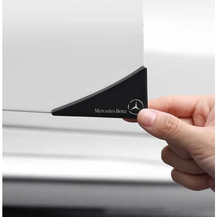 4pcs Stiker Pelindung Ujung Pintu Mobil Bahan Karet Silikon Tebal Anti Gores Untuk Toyota GR Honda Nissan Mazda Mitsubishi Suzuki BMW VW Hyundai KIA