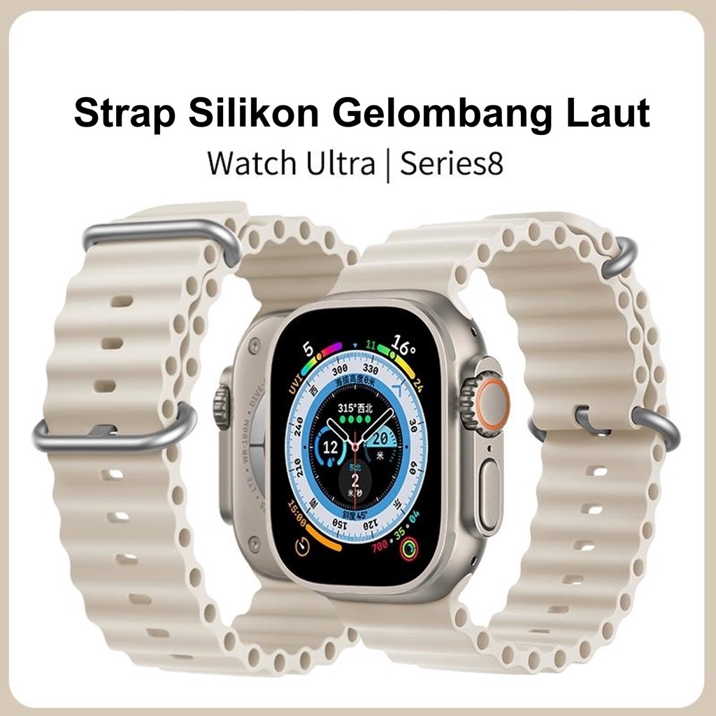 Iwatch Apple 38mm 42mm Sports Band Ocean Tali Jam untuk Iwatch Strap Pengganti Model Terbaru