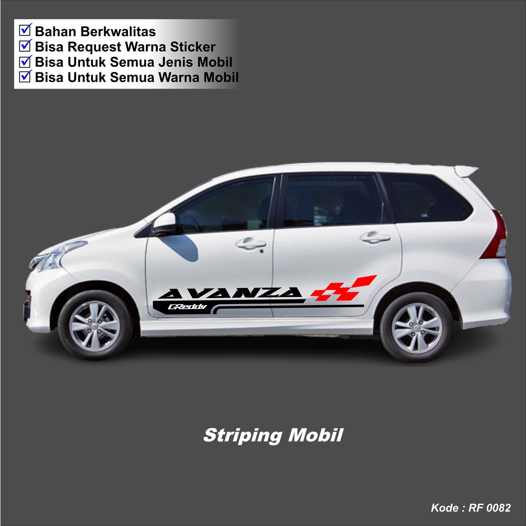 Stiker Avanza Stiker Mobil Avanza Stiker Cutting Avanza Stiker Motif Variasi Stiker Lis Body Samping