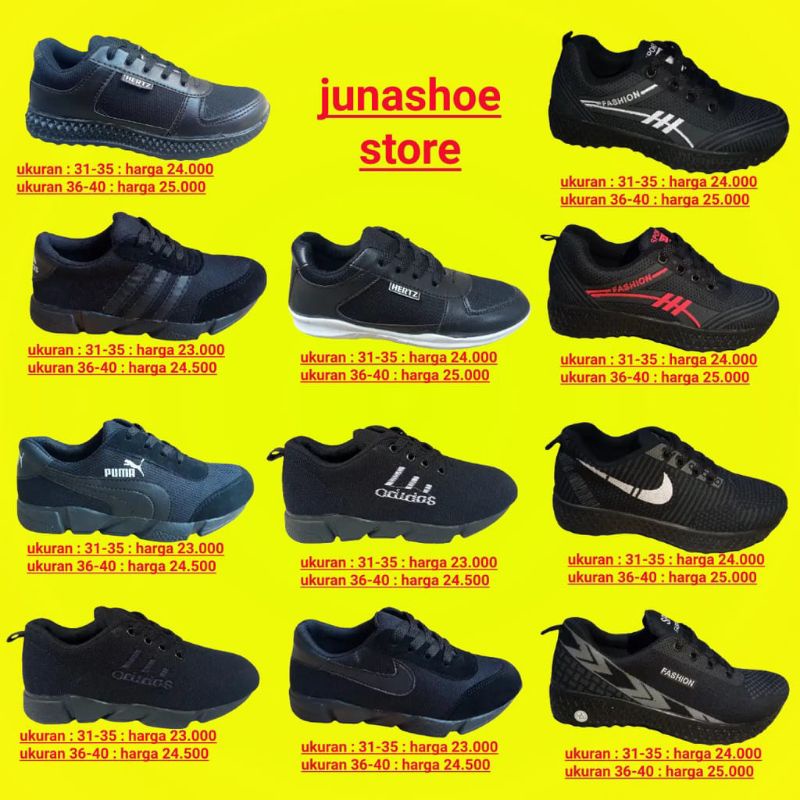 45 pasang link khusus grosir sepatu sneakers  sekolah