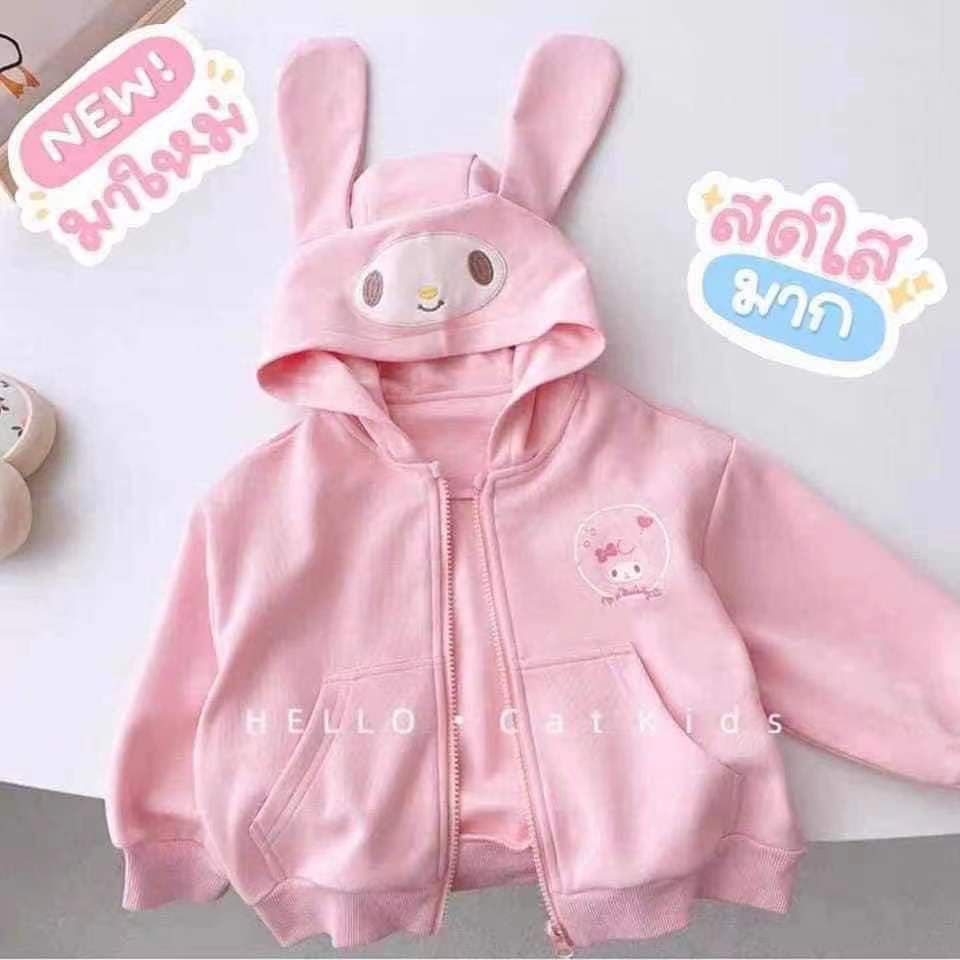 BAJU JAKET CINNAMOROLL MELODY KUROMI POMPOMPURIN OUTER ANAK PEREMPUAN OUTERWEAR IMPOR