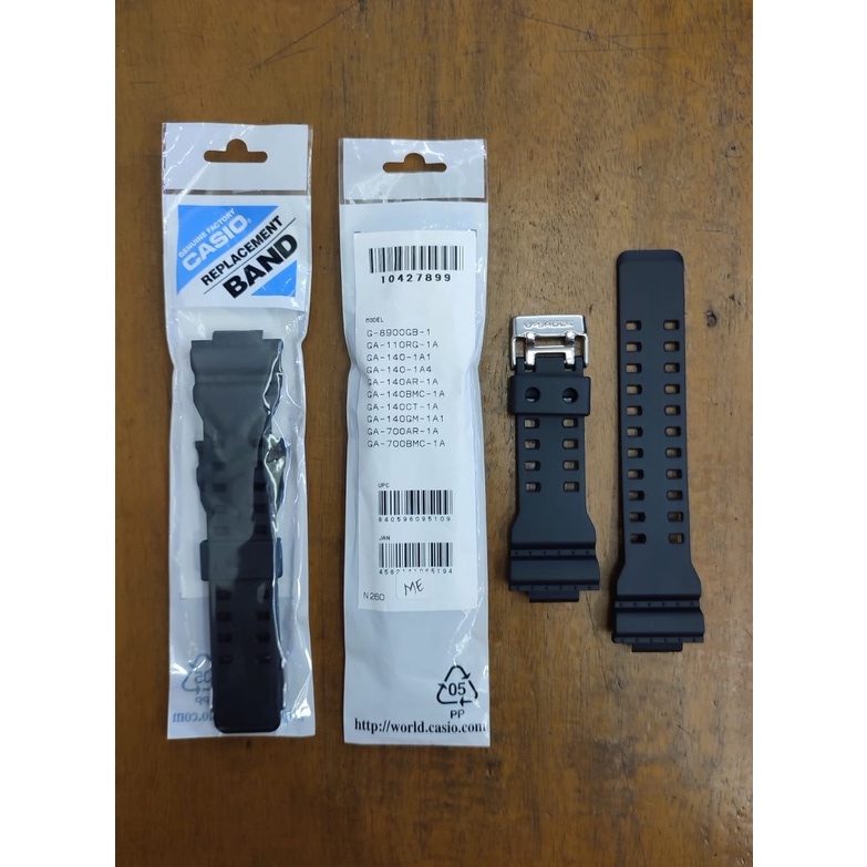 Tali Jam Strap G-Shock G-8900GB GA140 GA110RG GA-700AR Original Hitam