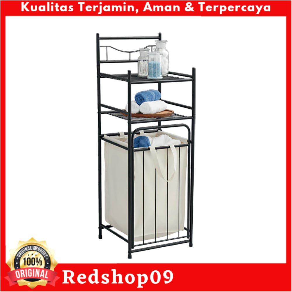 Informa Brody Rak Kamar Mandi 2 Tingkat Dengan Keranjang Laundry