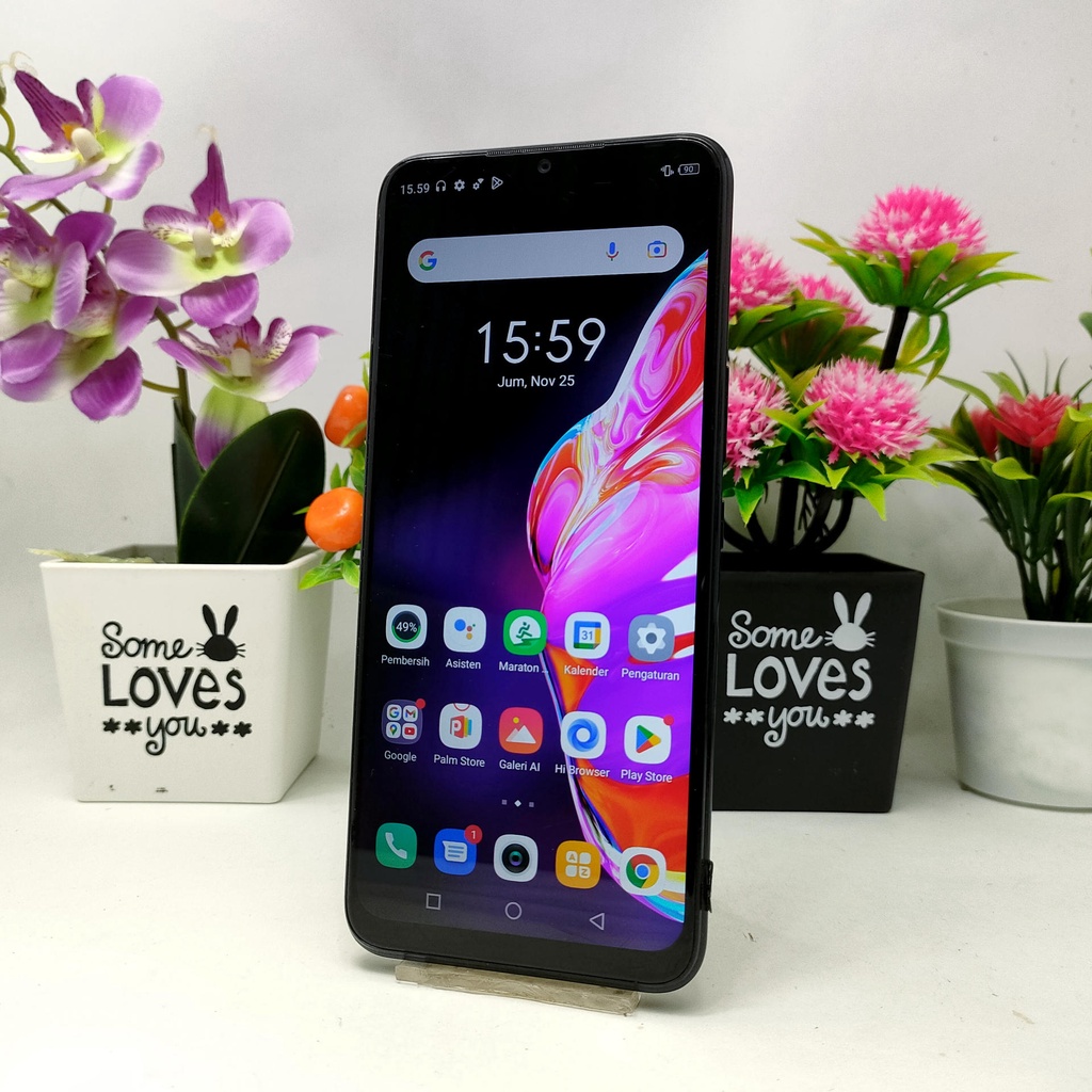 Infinix Hot 10S NFC 4/128GB Bekas Second Eks Grs Resmi