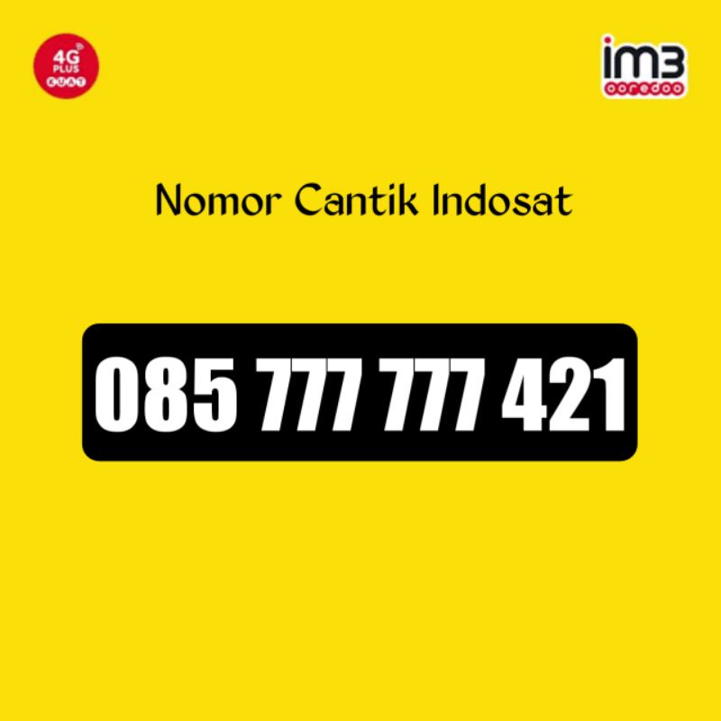 Nomor Cantik Im3 Hexa 777777 Super Ekor 421 ARI 777 777